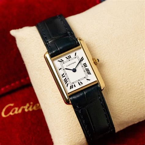 tank cartier donna|cartier leather tank watch.